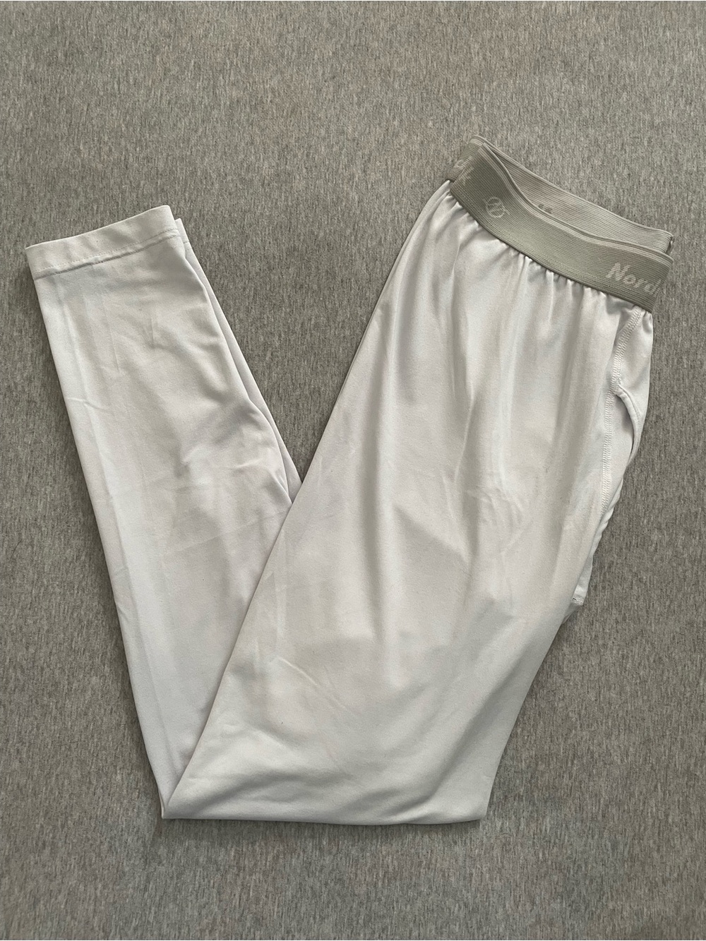 Men's Lightweight White Sz Large Nordic Track Base Layer Pants Long Underwear